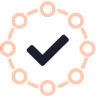end-to-end-service Tick icon