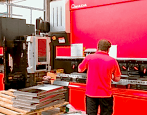 a manually operated sheet metal forming press brake for metal pressing and folding